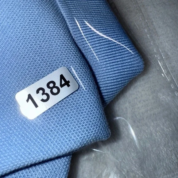 Polo Ralph Lauren Slim Fit Stretch Mesh Polo Shirt Light Blue Size M Preppy - Picture 8 of 8